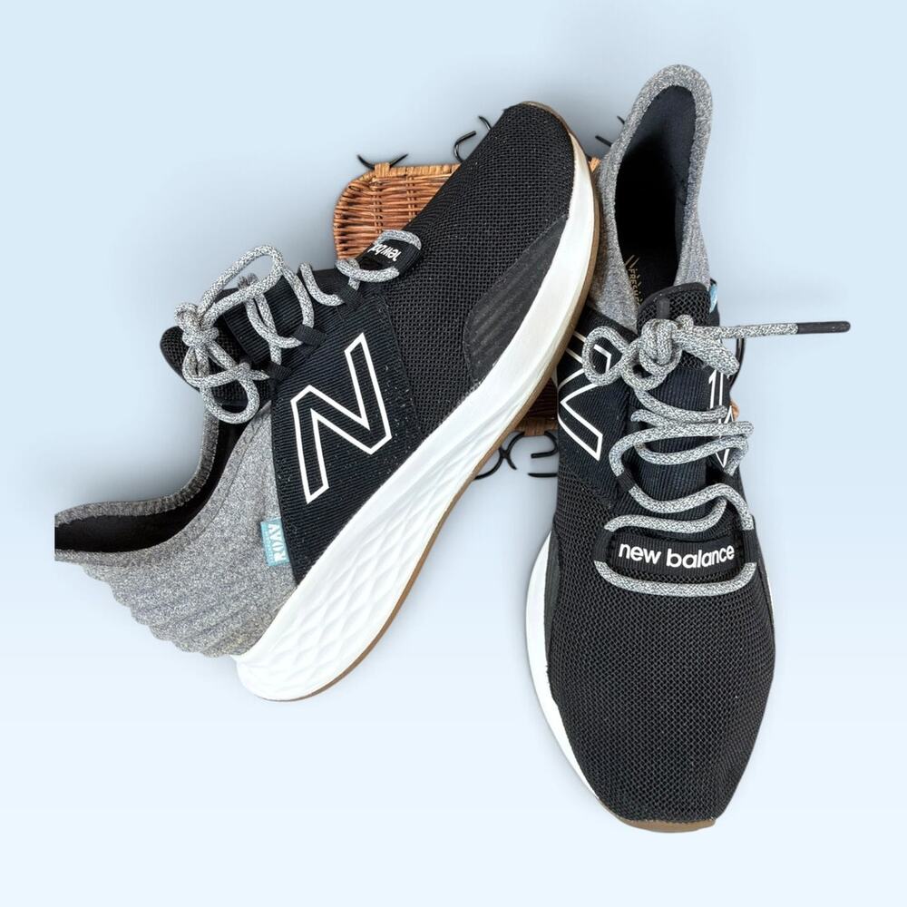 New Balance Fresh Foam Roav Men’s Running Shoes Black Gray Size 10